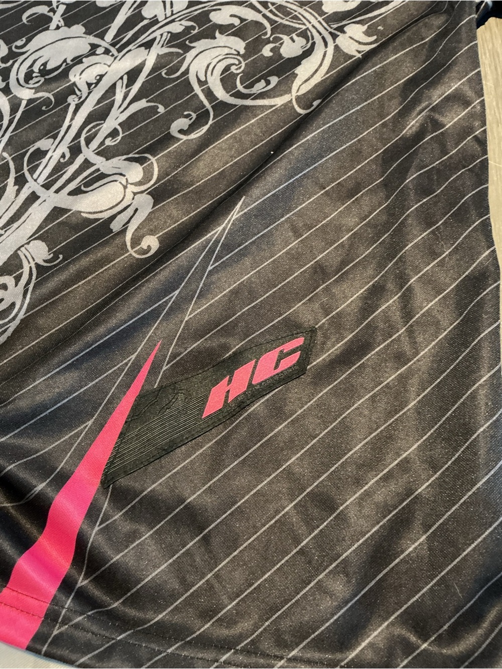 Vintage Y2K Fox Racing HC Motocross Jersey Black Pink Scroll 02024 Size M - Picture 13 of 13